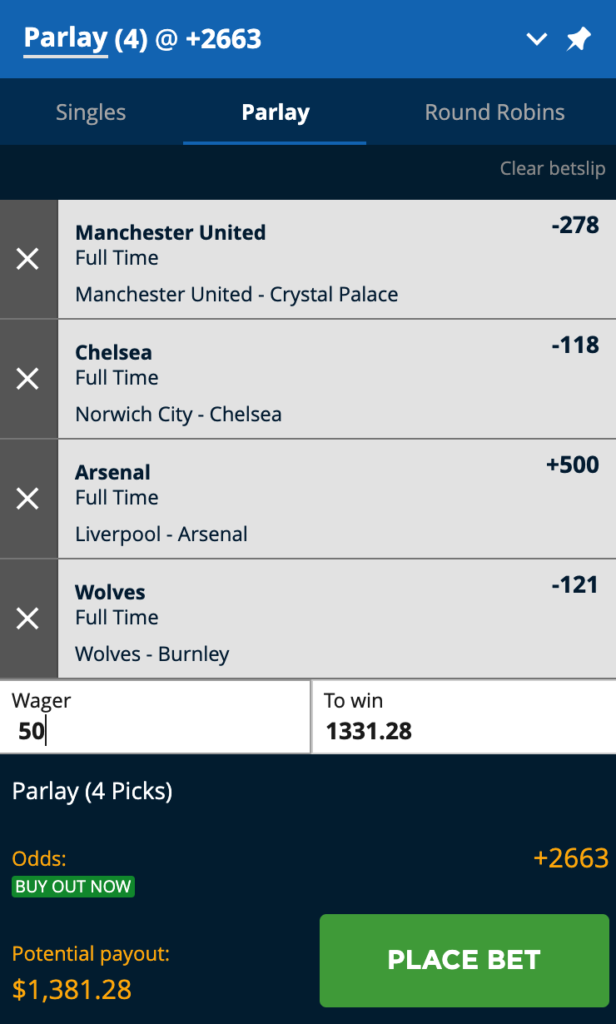 Premier League Parlay Picks (+552) Predictions, Odds & Best Bets – Week 38